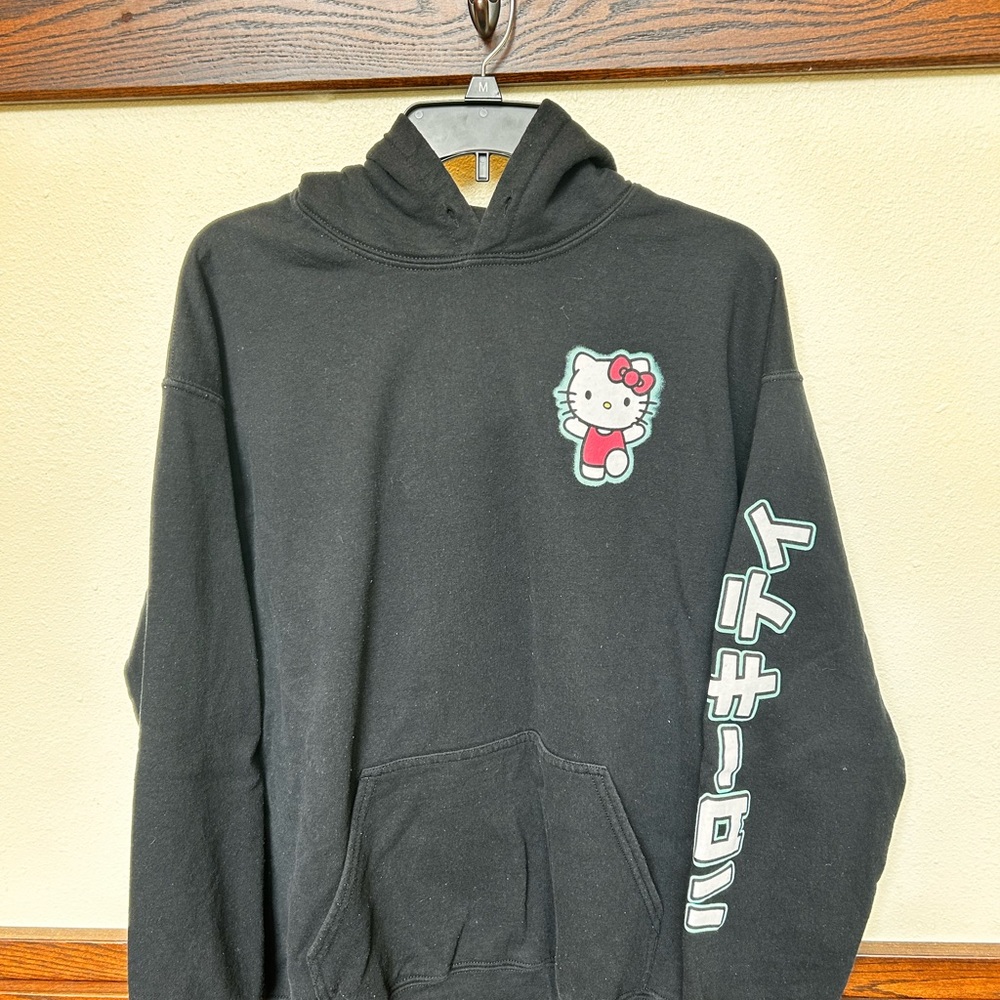 Hello Kitty Black Hoodie Sweater
